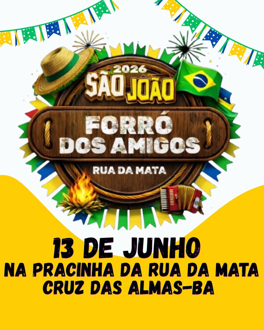 O tradicional Forró dos Amigos da Rua da Mata chega na sua 8° edição