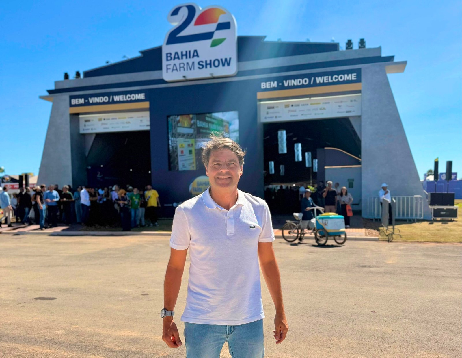 Paulo Câmara destaca força do agronegócio e gestão de Júnior Marabá durante visita à Bahia Farm Show
