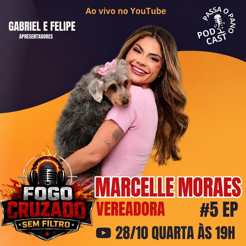 Fogo Cruzado Sem Filtro: Marcelle Moraes é a convidada do episódio #5 nesta quarta-feira (28)