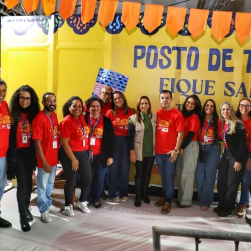Secretária Roberta Santana realiza vistoria em posto de testagem rápida para ISTs no São João de Amargosa