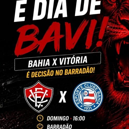 Domingo de Caldeirão: Barradão ferve hoje com o clássico Ba-Vi pelo Brasileirão