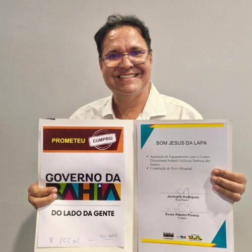 “Jerônimo promete e cumpre”, diz prefeito de Bom Jesus da Lapa durante anúncio de novo hospital regional