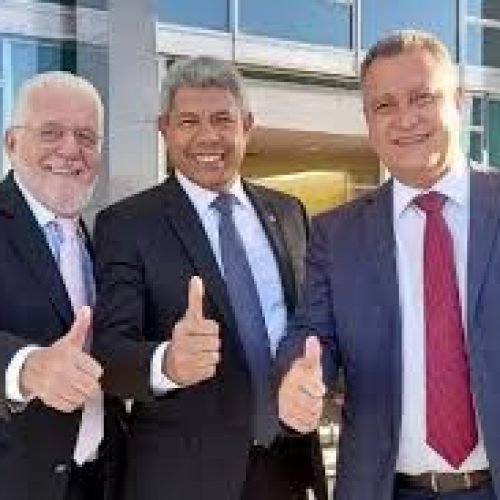 Jerônimo Rodrigues, Rui Costa e Jaques Wagner concedem entrevista coletiva em Senhor do Bonfim neste domingo (31)