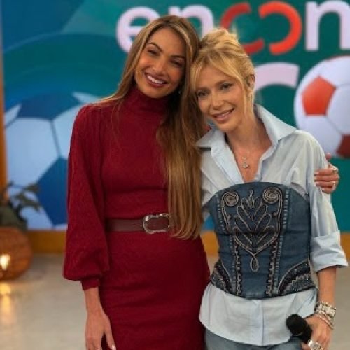 Luiza Possi emociona Patrícia Poeta durante participação no Encontro na manhã desta sexta-feira
