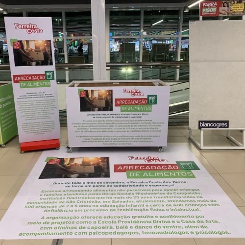 Solidariedade: Ferreira Costa dos Barris lança campanha de arrecadação de alimentos