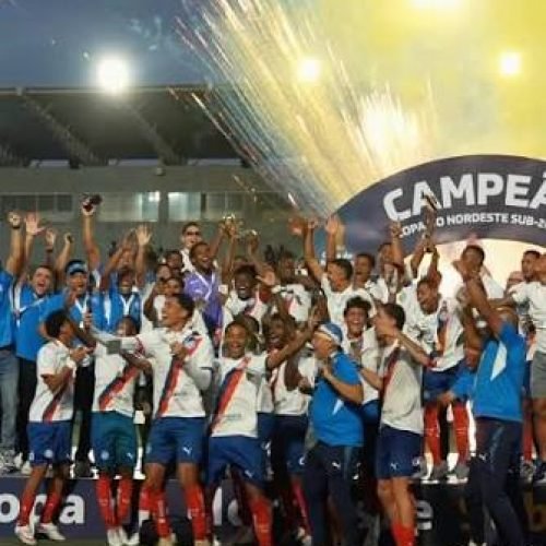 Pivetes de Aço dão show em campo e na comemoração após título do Nordestão Sub-20