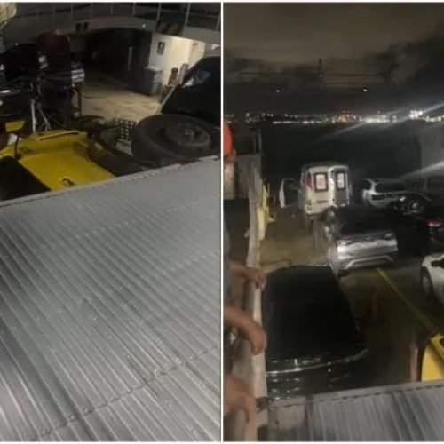 Caminhão tomba dentro de ferry-boat em Salvador e expõe risco silencioso em travessias