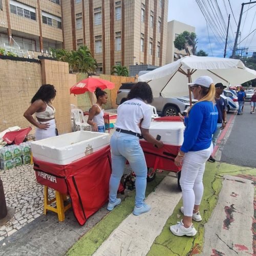 Sedur apreende mais de 3,5 mil peças de publicidade irregular durante a Lavagem do Bonfim