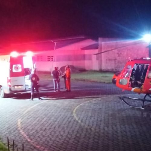 GOA realiza transporte aeromédico para vítima de múltiplas facadas