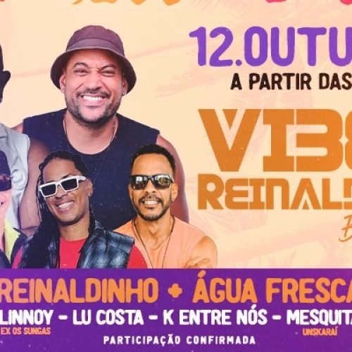 Vibe do Reinaldinho reúne Água Fresca, Linnoy, Lu Costa, K Entre Nós e Mesquita
