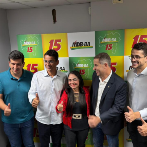 Filiações de Moema Gramacho e Danilo Henrique ao MDB-BA acendem disputa interna e esquentam cenário para 2026