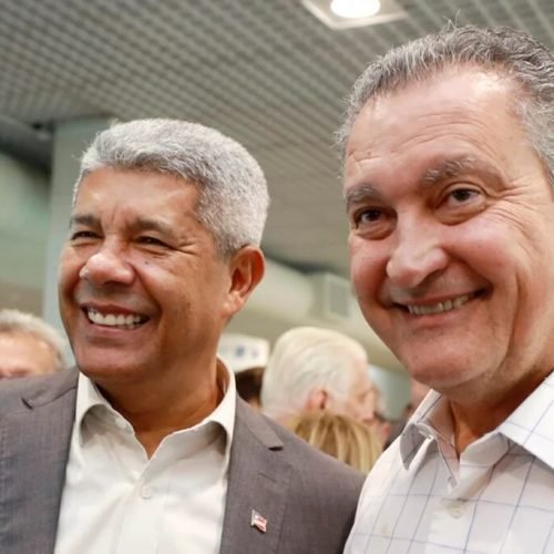 Jerônimo e ministro Rui Costa visitam obras do Veículo Leve sobre Trilhos (VLT) de Salvador nesta sexta-feira (17)