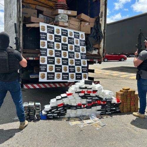 Polícia realiza apreensão de 250 quilos de drogas com destino a Vitória da Conquista