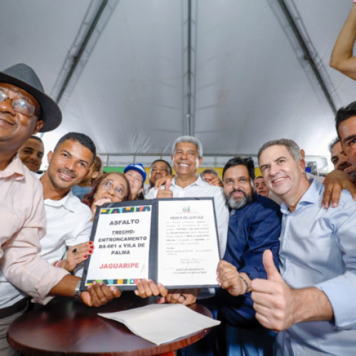 INTERIOR EM FOCO: Jerônimo autoriza pavimentação milionária e entrega melhorias em acessos turísticos de Jaguaripe