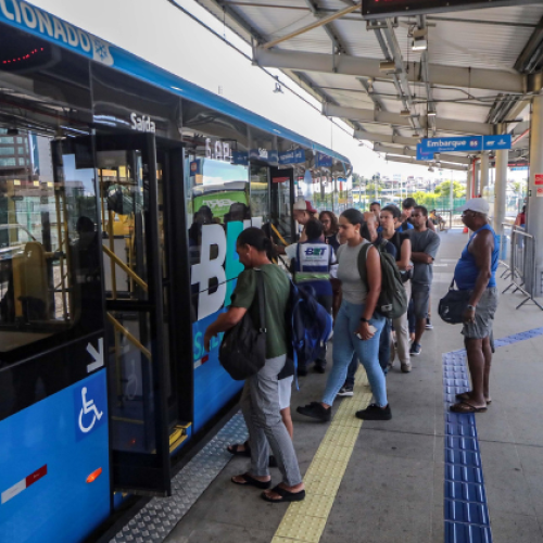 BRT ampliado entra em teste para evento na Arena Fonte Nova  (03) em Salvador
