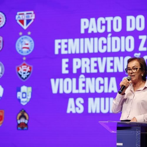 Campanha de enfrentamento ao feminicídio durante o Baianão 2026