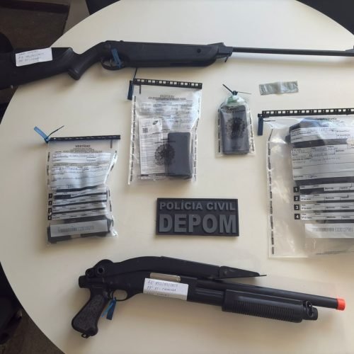 Mandado de busca resulta na apreensão de armas e munições em Camaçari