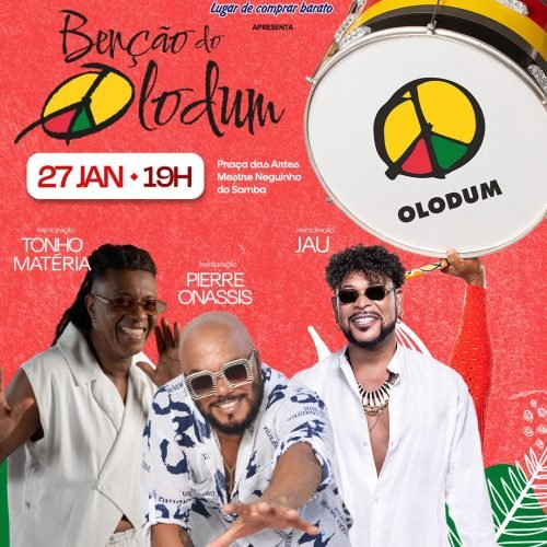 Jau, Pierre Onassis e Tonho Matéria participam da Benção do Olodum no Pelourinho