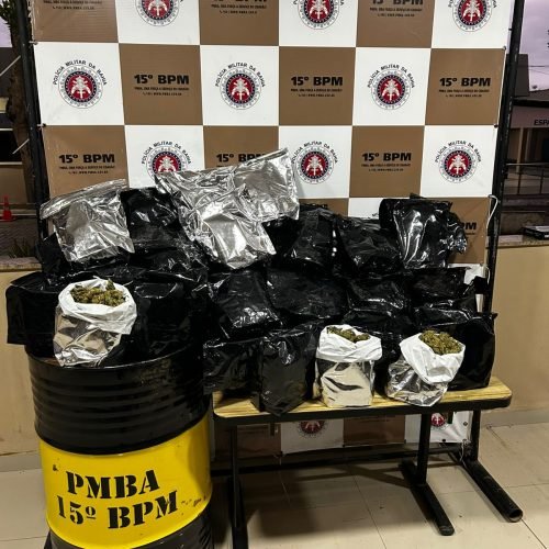 15º Batalhão apreende 45 kg de maconha em Itabuna