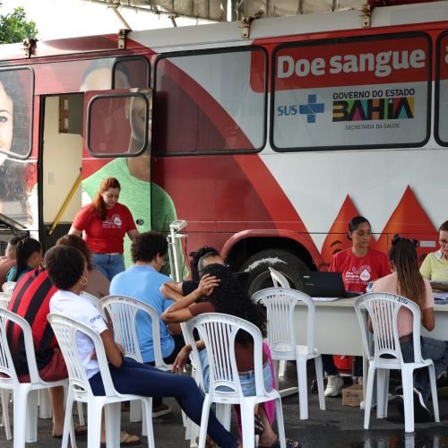 Hemoba amplia coleta de sangue com hemóvel e posto temporário em Salvador