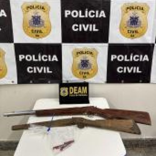 Polícia prende suspeito em flagrante com armas e munições em operação em Feira de Santana