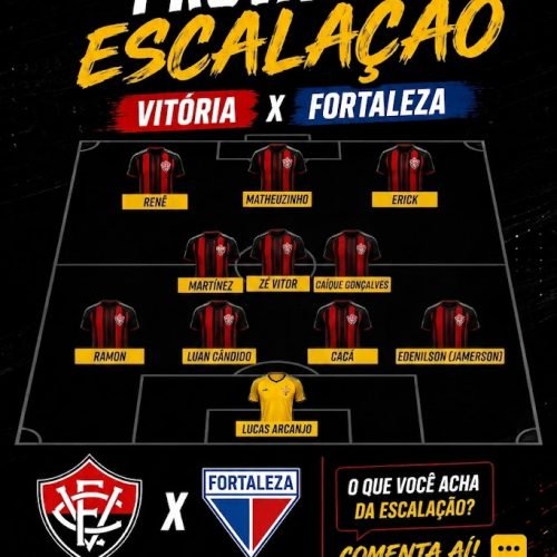 Vitória e Fortaleza confirmam pré escalações para a final do Nordestão 2026 no Barradão