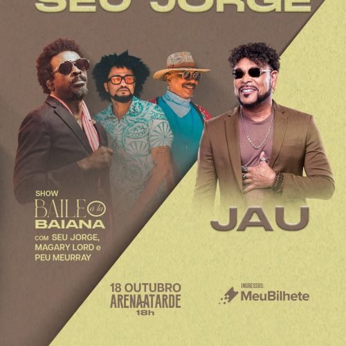 SÁBADO: Baile à La Baiana traz show inédito de Seu Jorge, Magary Lord e Peu Meurray a Salvador