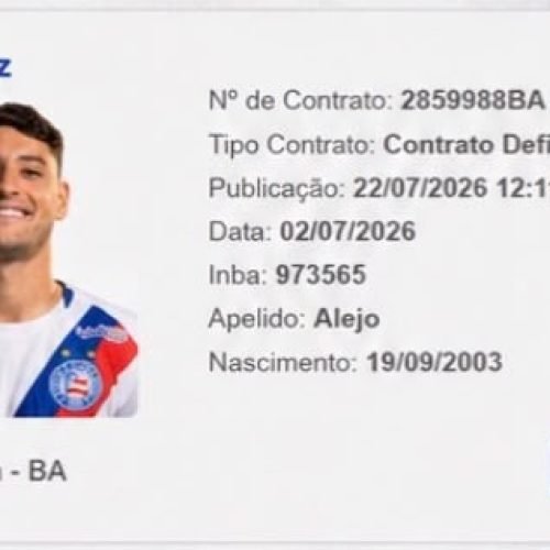 Alejo Véliz aparece no BID e já pode estrear domingo