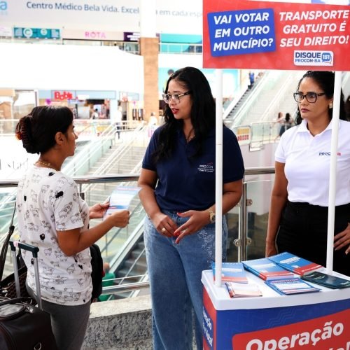 Blitz orienta passageiros sobre gratuidade do transporte no segundo turno das Eleições 2026
