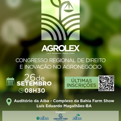 Agrolex 2025: Programação inclui painéis e importantes debates sobre Direito Agrário, Segurança e Sustentabilidade