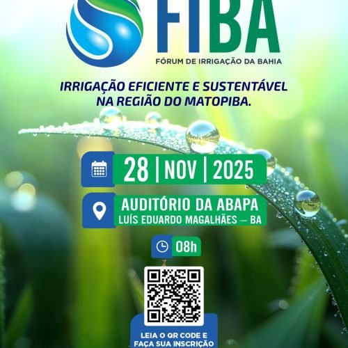 FIBA 2025 fortalecerá debates sobre irrigação e sustentabilidade