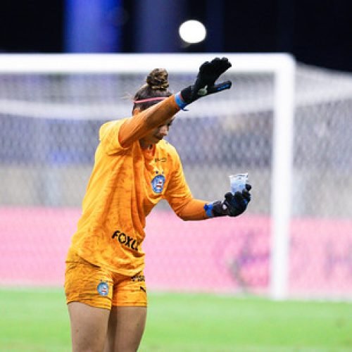 Paredão tricolor: Yanne brilha nos pênaltis e vira destaque no Bahia Feminino