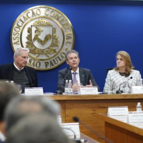 ACSP e Sociedade Rural Brasileira firmam parceria para fortalecer o agronegócio durante reunião com o Ministro André de Paula