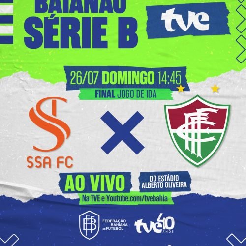 Final histórica no Baianão Série B: SSA FC e Fluminense disputam o título em jogo decisivo neste domingo