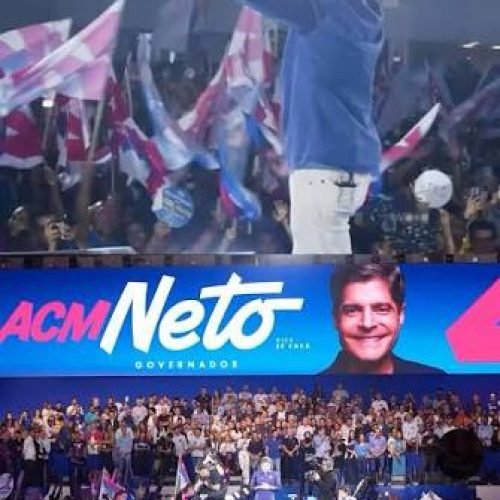 União Brasil oficializa ACM Neto em convenção marcada por força política e mobilização em Salvador