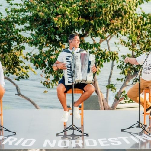 Targino Gondim grava audiovisual com Flávio José e Santanna O Cantador no Vale do São Francisco