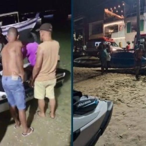 Homem morre após colidir moto aquática em barco na orla da Ribeira 