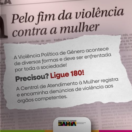 Campanha Sem Medo – Pelo Fim Violência Contra Meninas e Mulheres será lançada em Feira de Santana, na quarta-feira (19)