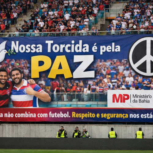 ‘Nossa Torcida é pela Paz’: Campanha do MPBA contra violência nos estádios será exibida na final do Baianão