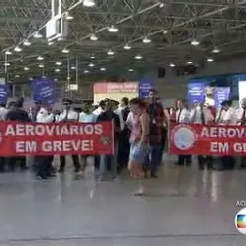 A paralisação no aeroportos do Brasil
